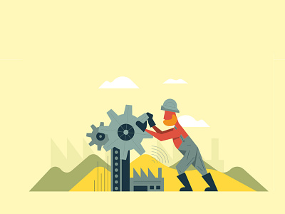 Business vol.4 art business economy factory flat vector