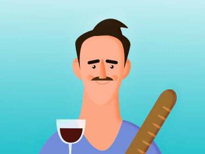 Look 2d ae after effects animation cartoon illustration loop motion motion design