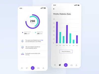 Diabetes Control App android app android app design daily ui daily ui challenge diabetes diabetic health health app healthcare ios iosapp medical app mobile app ui ui design ui designer user interface user interface design ux ux designer