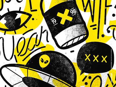 Brand 2019 abstract art beauty character color cool crazy creative design illustration relax venezuela yellow