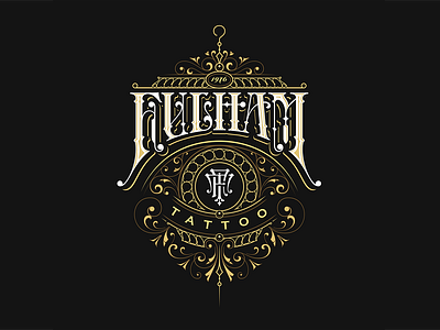 Fulham Tattoo branding calligraphy custom handlettering identity lettering logo logotype typography victorkevruh