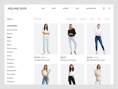Online Store Category Screen design e commerce shop figma figmadesign flat icon interface minimal store typography ui ux web web design website