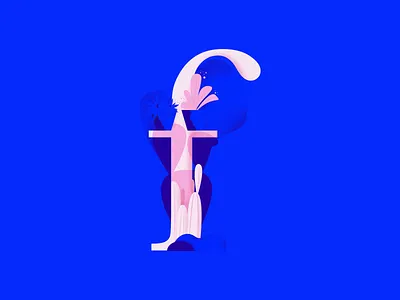 36daysoftype • F 2d 36daysoftype 36daysoftype d affinitydesigner colorful design flat illustration minimal pastels plants typography vector