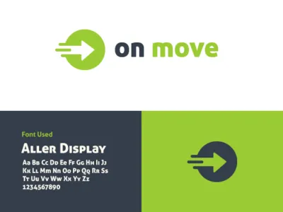 OnMove algeria algiers branding delivery design dz ecosystem green hackathon logo move on