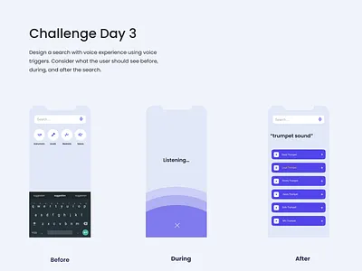 Search with Voice adobe adobe xd adobexd adobexddailychallenge app app design design mobile ui search ui uidesign ux uxdesign uxui voice search