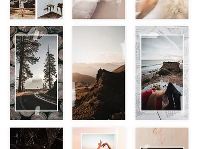 Clear Tape Pack app app design iphone stories storyluxe template
