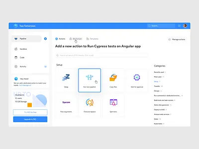 Buddy Playoff: Actions UI app app ui dashboard ui panel ui web development website design