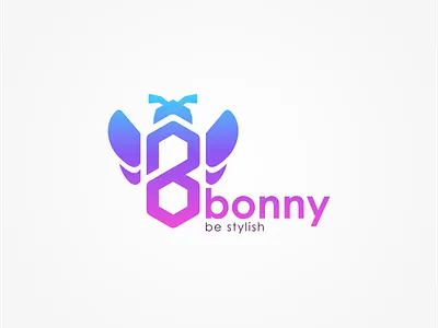 bonny logo design b design initial logo