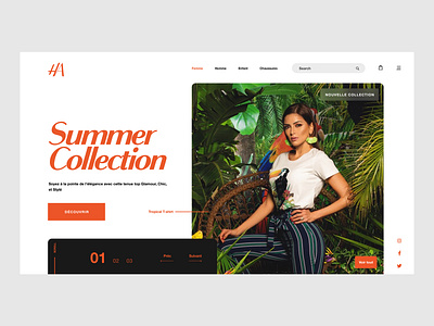 HA Hamadi Abid Website Redesign branding design fashion interface ui ux uxui web website