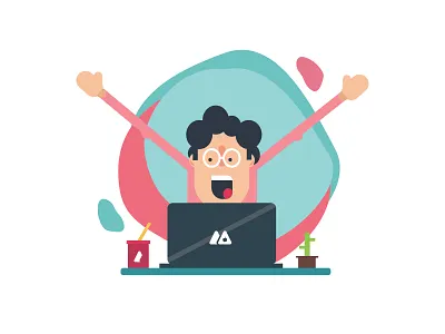 Geometric Character animation art branding character character design clean colorful design design flat icon identity illustration illustrator logo minimal ui uidesign ux vector