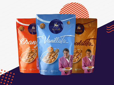 Rivoli Cookie Packaging art direction cookie graphic design illustration mockup packaging packaging design print