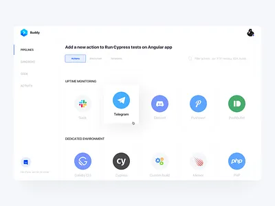 Buddy Playoff: Automate the Web Development blue branding design icon logo tunan ui ux vector web website
