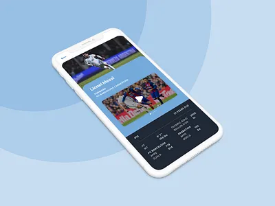 Sport Card app card cards dropdown icons iphone mobile profile soccer sport sports stats ui video