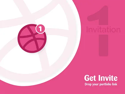 Dribbble Invitation adobe illustrator branding dribbble invite flat illustraion invitation invite logodesign muhibmorsalin postcard poster design typography vector