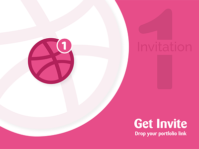 Dribbble Invitation adobe illustrator branding dribbble invite flat illustraion invitation invite logodesign muhibmorsalin postcard poster design typography vector