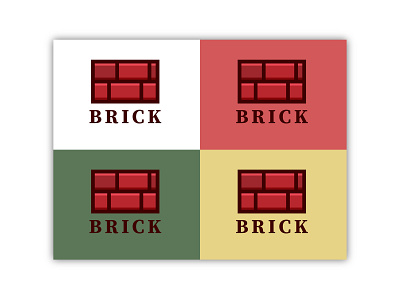Brick Logo Design branding design logo typography