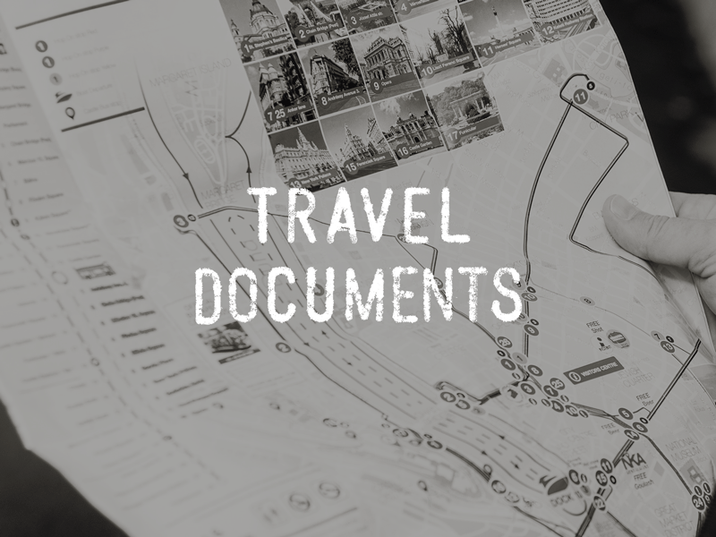 Travel Documents Logo branding gif graphic design hand made type lettering typogaphy