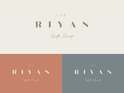 THE RIYAN brand and identity branding branding design colors design graphic design handwritten hotel identity illustration illustrator logo logo a day minimal minimalist logo modern summer tourism type vector
