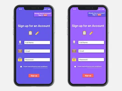 Mobile Login Screen app dailyuichallenge design flat login mobile page uidesign user interface ux