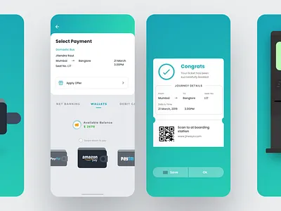 Ticket Booking App android app design dribbble inspiration ios ticket booking travel app trend ui uiuxdesign ux