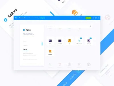 Buddy Playoff actions automation blue builder clean design minimalism ui user experience userinterface ux web webdesign