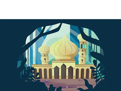 Mosque forest jungle mosque muslim