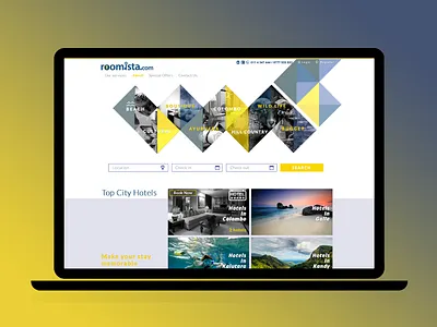 Conceptual Design for Roomista booking app booking system hotel reservation reservations typography uiux webdesign