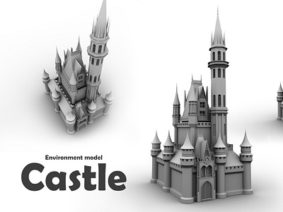 Castle model- maya 2018 3d 3dmodeling castle maya modeling