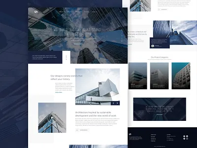 Architecture firm landing page adobe xd architecture desiginspiration design homepage landing page ui uidesign uiux design ux webdesign webinterface