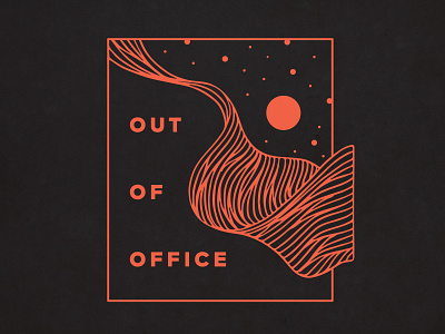 Highline "Out Of Office" Illustration branding design drawing illustration lifestyle logo running