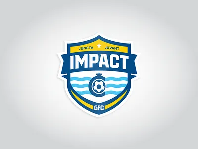 Impact GFC Crest badge badge design ball blue c cincinnati crest design fc flag impact jersey jerseys logo rebrand redesign soccer yellow