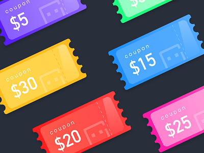 coupon design branding icon illustration typography uidesign vector