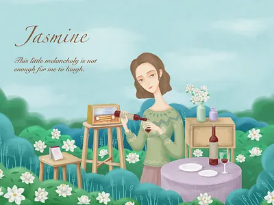 Miss Yan illustration 插图