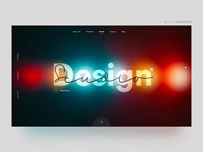 Design Studio art branding color creative dark design designer designs designstudio dribbble home page landing landing page logo overlays typography ui ux web