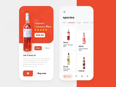 Wine shopping store ue ui ux wine wine bottle