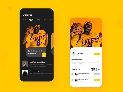 App-Basketball-Nba Finals app design icon ios iphone x ui ux