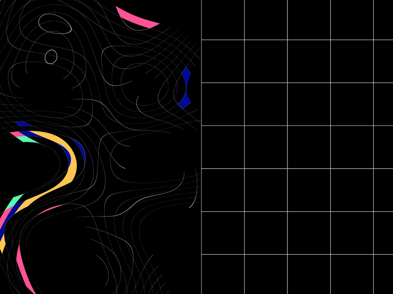 A couple of circles and squares gif motion graphics retro tetris vector