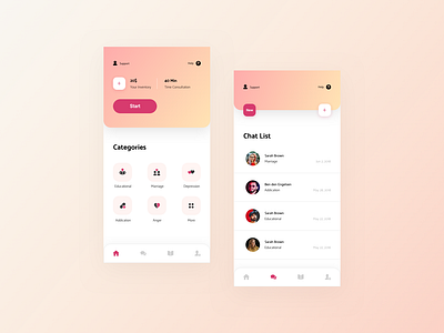 Consultant App app app design application clean consultant design gradient light minimal typography ui uidesign ux