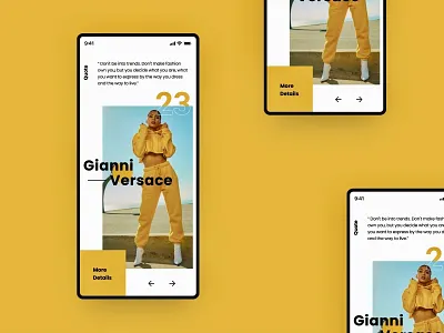 Fashion Quote App animation app app design beauty clothing concept design design fashion fashion app fashion illustration invision invisionapp invisionstudio typography ui ui ux designer uidesign ux versace website