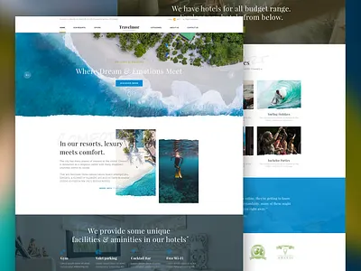 Maldives travel website beach travel travelling ui web website