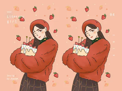 Girl character design girl illustration 插画