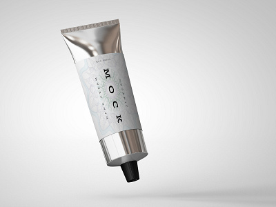 Aluminium Plastic Cosmetics Tube & Box Mock Up branding cosmetics cosmetics tube design hand cream identity label lotion make up mock up mockup packaging presentation toothpaste tube