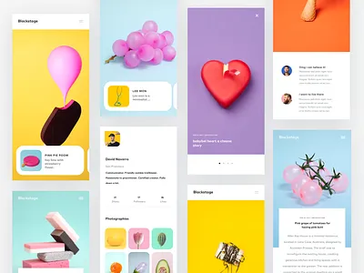 App Layout app blog design ios iphone minimal mobile product design ui ux white