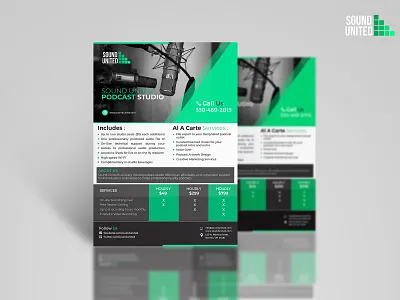 Sound United Flyer Design ad advertisement design flyer graphics instagram nisha nisha droch nisha f1 poster vector