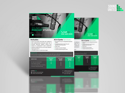 Sound United Flyer Design ad advertisement design flyer graphics instagram nisha nisha droch nisha f1 poster vector