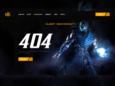 Daily_008 008 concept dailyui design game game design mortal kombat ui website