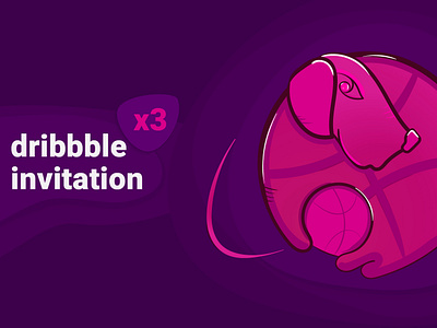 Dribbble Invitation ball dog dribbble dribbble invitation dribbble invite invation invite