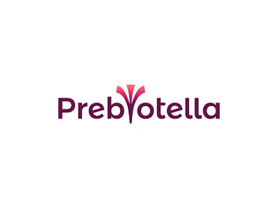 Prebiotella bio carrot design diet food health healthy logo logotype microbiota prebiotella signet training typography vege vegetable