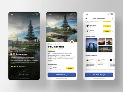 User Interface Design - Travel Guide Exploration app branding concept dashboard design exploration illustration indonesia mobile app travel travel app ui ux design ui design ui ux user interface ux web design website