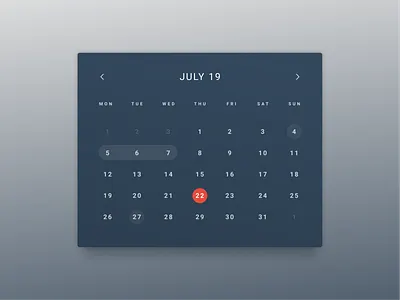 DailyUI 038 - Calendar 038 calendar dailyui dailyui 038 ui